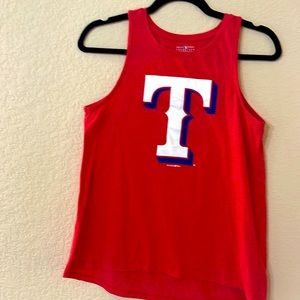 Texas Rangers women tank-Small